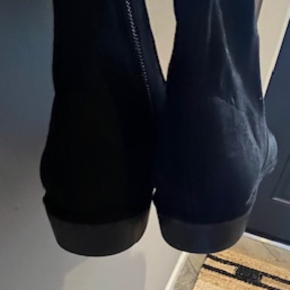 Marc Jacobs Black Suede Over The Knee 3/4" Heel Boots Sz 6M EUC - Picture 4 of 10